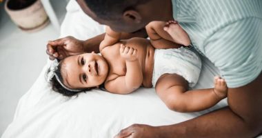 My husband refuses to help change our baby's diapers â he claims it's gross'
